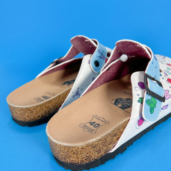 Ортопедични чехли със стелка от естествена кожа / /