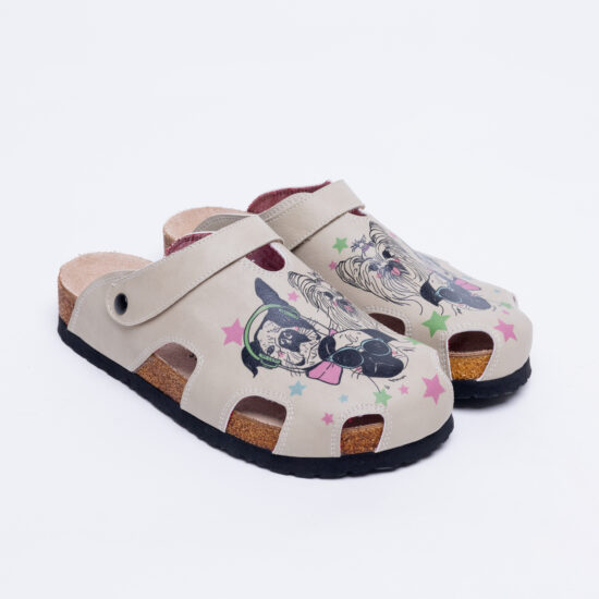 Ортопедични сандали със стелка от естествен велур / /