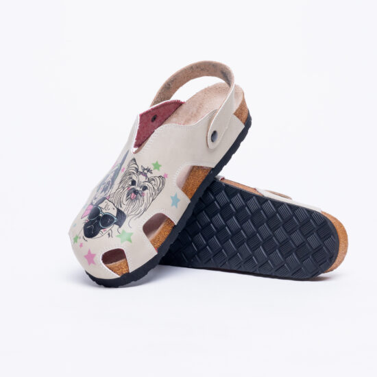 Ортопедични сандали със стелка от естествен велур / /