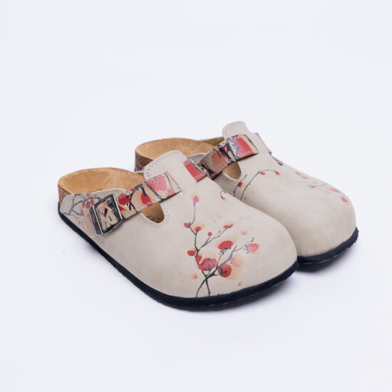 Ортопедични чехли със стелка от естествен велур / /