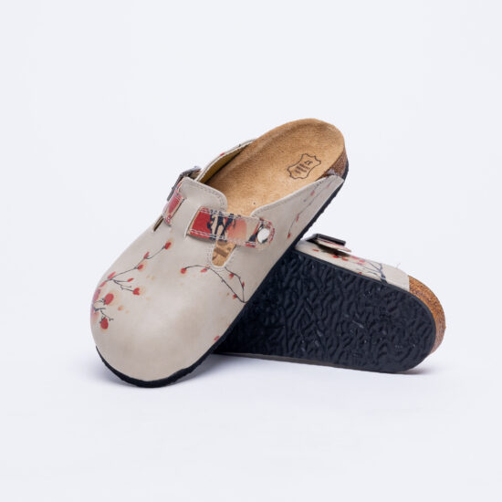 Ортопедични чехли със стелка от естествен велур / /