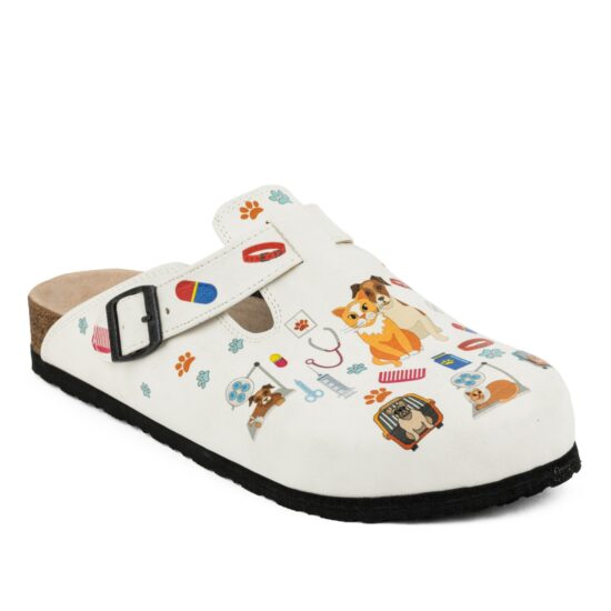 Ортопедични чехли със стелка от естествен велур / /