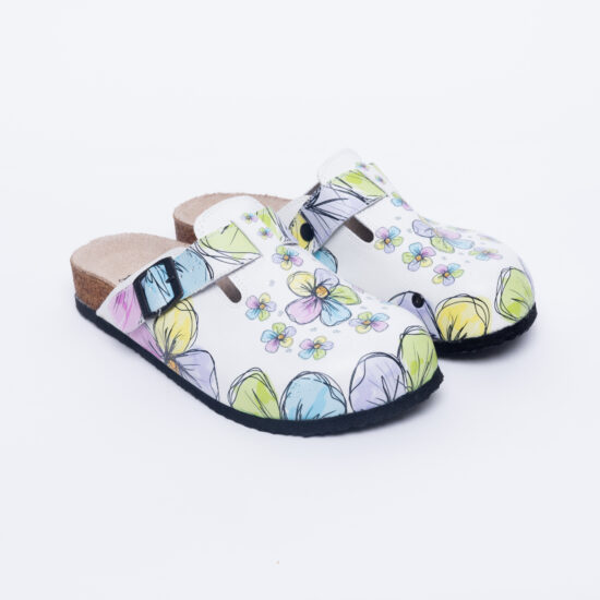 Ортопедични чехли със стелка от естествен велур / /