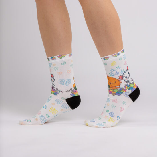 Дамски шарени чорапи / /