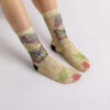 Дамски шарени чорапи с шевица Дамски чорапи Дамски шарени чорапи с шевица Дамски чорапи