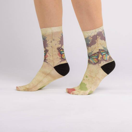 Дамски шарени чорапи / /