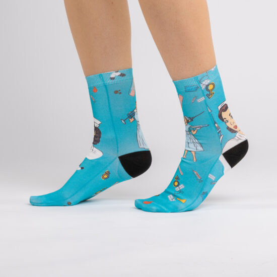 Дамски шарени чорапи / /