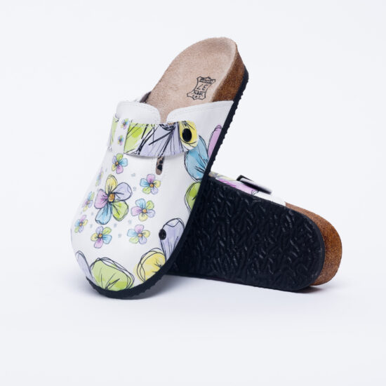 Ортопедични чехли със стелка от естествен велур / /