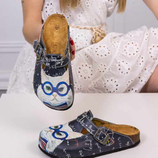 Ортопедични чехли със стелка от естествен велур / /