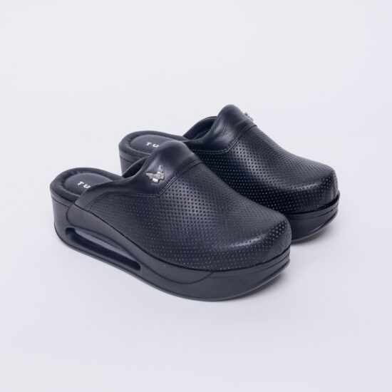 Анатомично сабо на платформа от естествена кожа / /