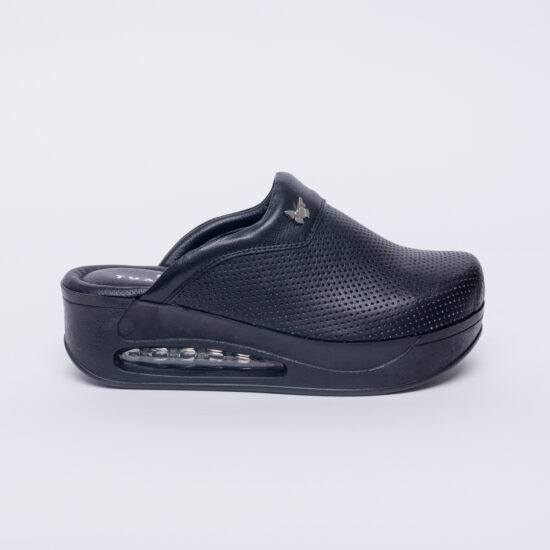 Анатомично сабо на платформа от естествена кожа / /