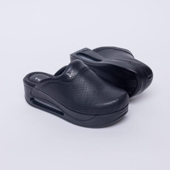 Анатомично сабо на платформа от естествена кожа / /