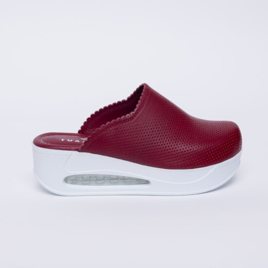 Анатомично сабо на платформа от естествена кожа / /