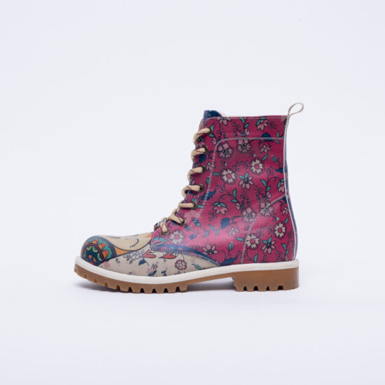 Модерни дамски боти тип кубинки с цветен принт / / Модерни дамски боти тип кубинки с цветен принт / /