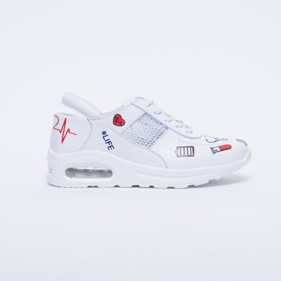 Alternative view of Анатомични работни  маратонки от естествена кожа