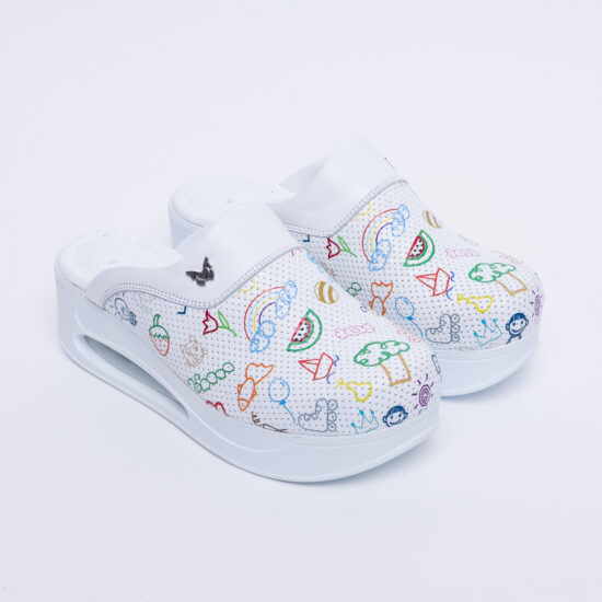 Цветни анатомични чехли от естествена кожа / / Цветни анатомични чехли от естествена кожа / /