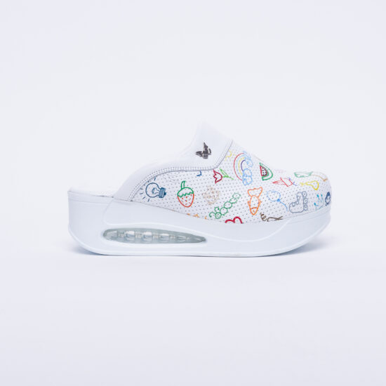 Цветни анатомични чехли от естествена кожа / / Цветни анатомични чехли от естествена кожа / /