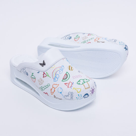 Цветни анатомични чехли от естествена кожа / / Цветни анатомични чехли от естествена кожа / /