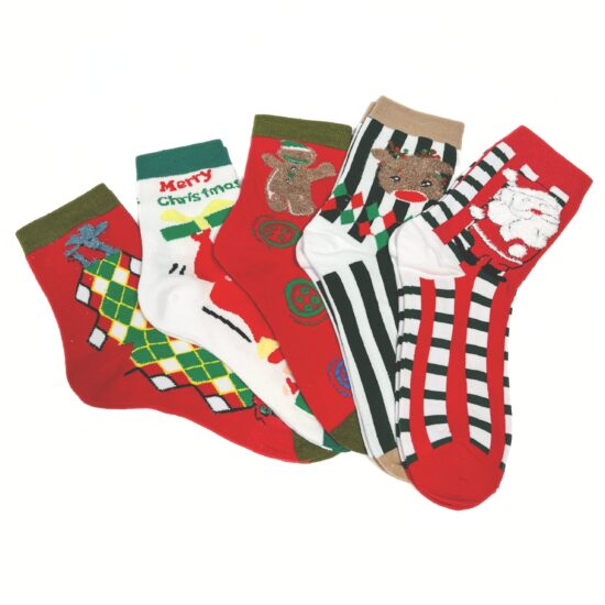 Комплект 5 чифта шарени чорапи / /