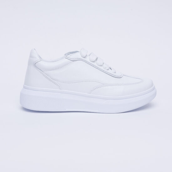 Бели анатомични кецове от естествена кожа / /