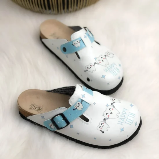 Ортопедични чехли със стелка от естествен велур / /