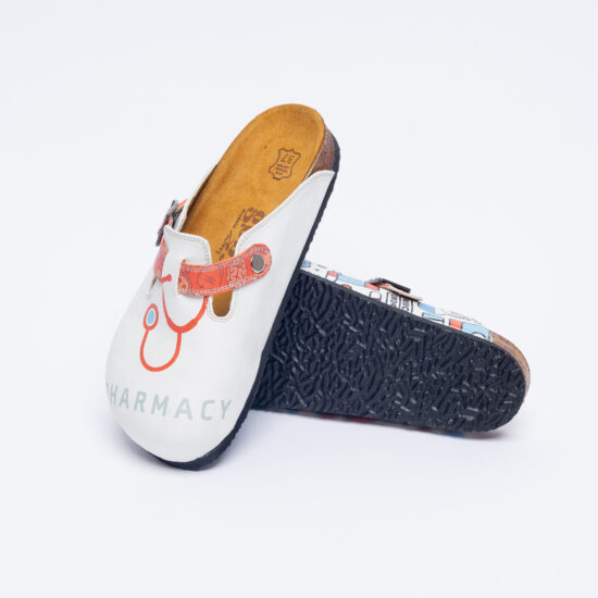 Ортопедични чехли със стелка от естествен велур / /