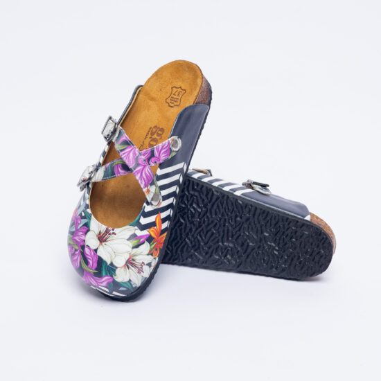 Ортопедични чехли със стелка от естествен велур / / Ортопедични чехли със стелка от естествен велур / /