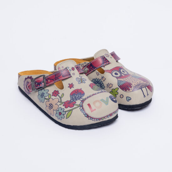 Ортопедични чехли със стелка от естествен велур / /