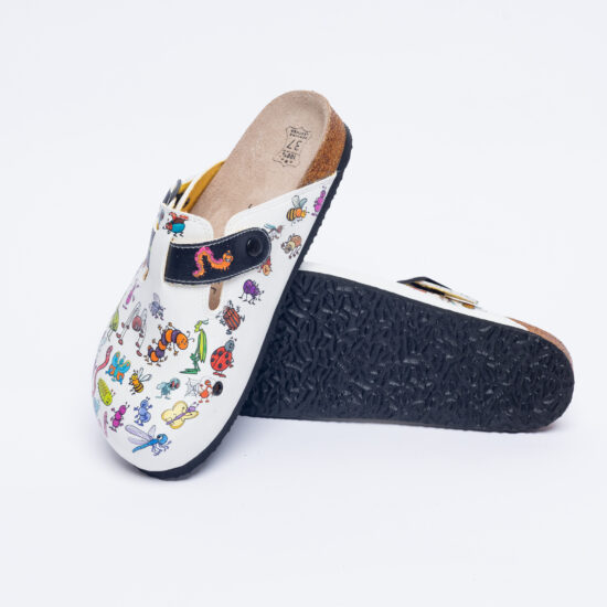 Ортопедични чехли със стелка от естествен велур / /