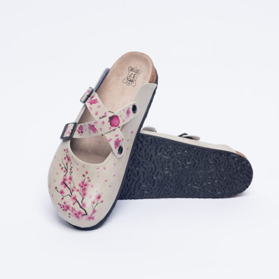 Ортопедични чехли със стелка от естествен велур / /