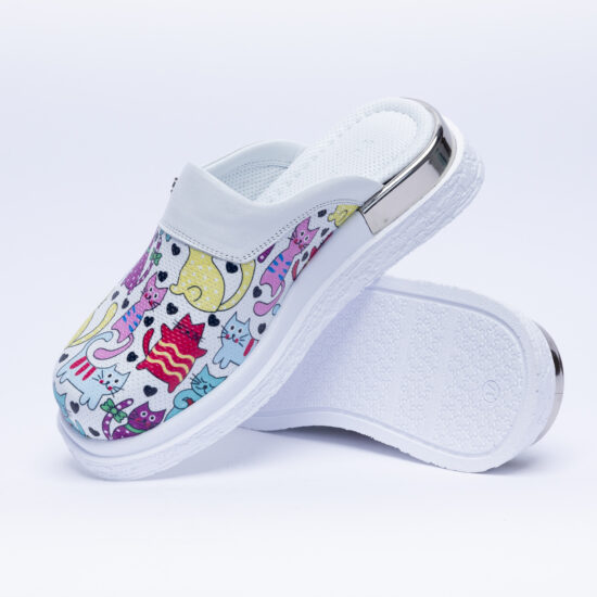 Анатомични чехли от естествена кожа с принт / / Анатомични чехли от естествена кожа с принт / /