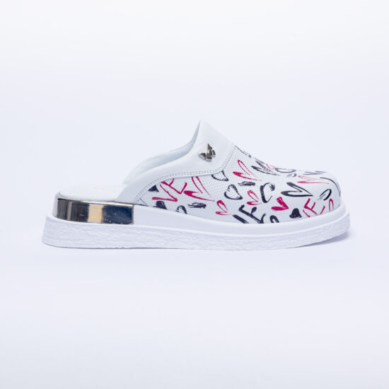 Анатомични чехли от естествена кожа с принт / / Анатомични чехли от естествена кожа с принт / /