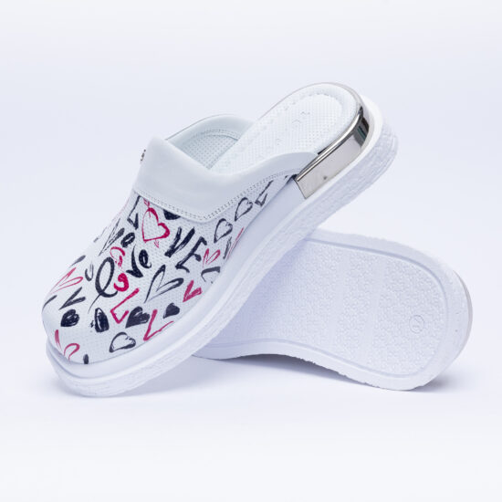 Анатомични чехли от естествена кожа с принт / / Анатомични чехли от естествена кожа с принт / /