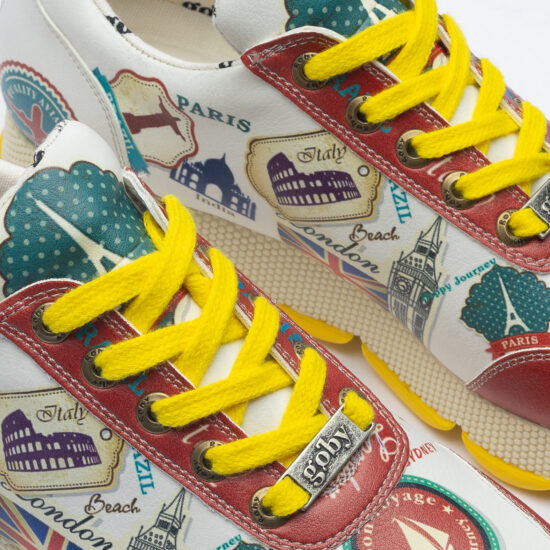 Дамски цветни маратонки с оригинален дизайн / /