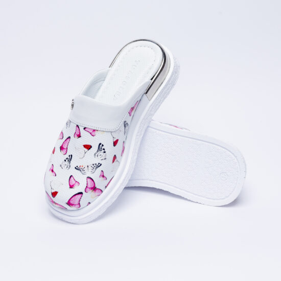 Анатомични чехли от естествена кожа с принт / / Анатомични чехли от естествена кожа с принт / /