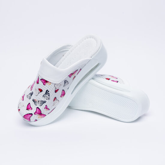 Цветни анатомични чехли от естествена кожа / /