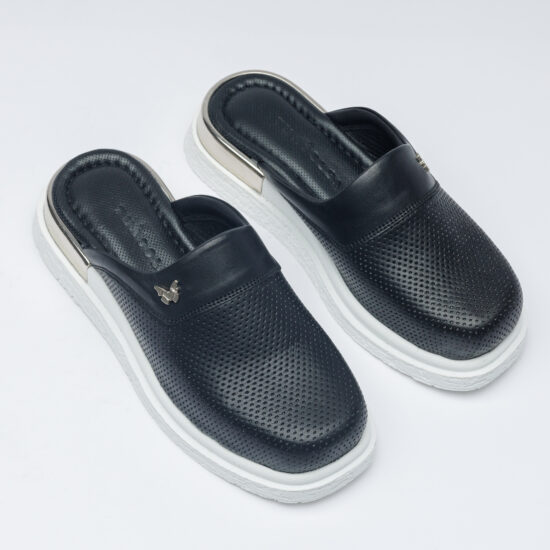 Черни анатомични чехли от естествена кожа / / Черни анатомични чехли от естествена кожа / /