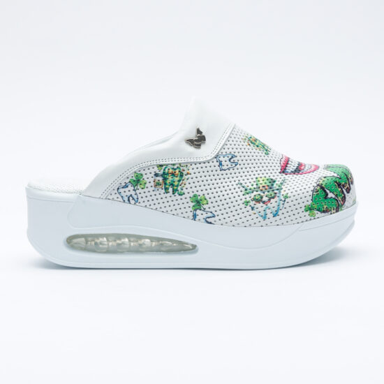 Анатомични чехли на платформа от естествена кожа / /