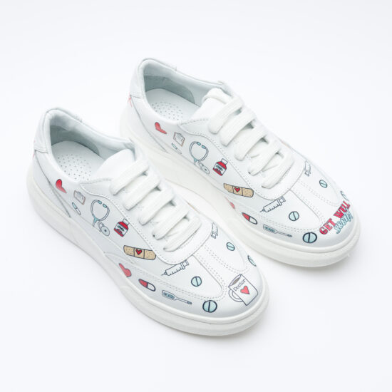 Анатомични работни маратонки от естествена кожа / /