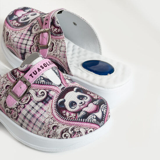 Анатомични кожени чехли с мека гел стелка / /