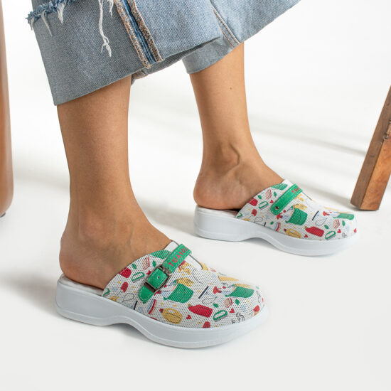 Работни чехли от естествена кожа с гел стелка / / Работни чехли от естествена кожа с гел стелка / /