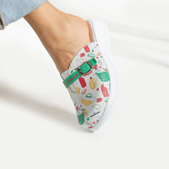 Работни чехли от естествена кожа с гел стелка / / Работни чехли от естествена кожа с гел стелка / /