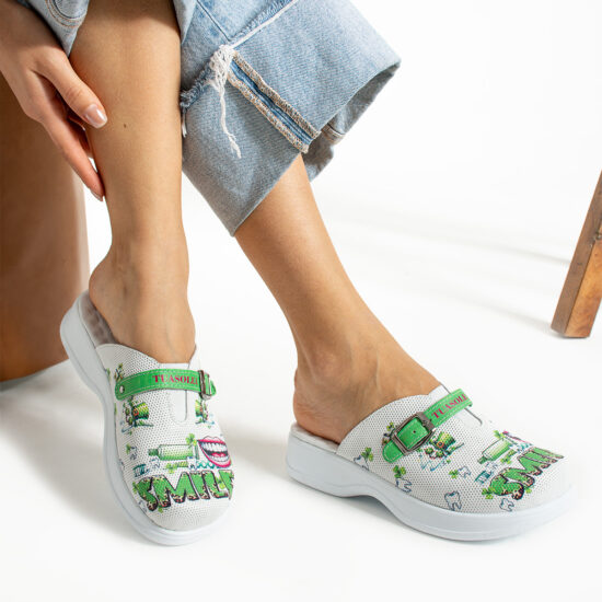 Анатомични чехли от естествена кожа с гел стелка / /