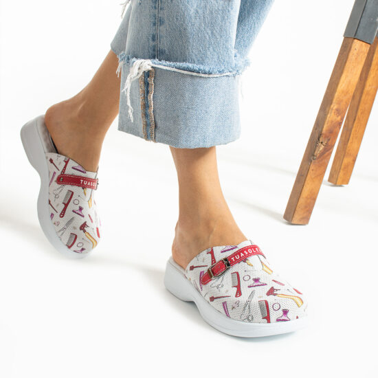 Работни чехли от естествена кожа с гел стелка / / Работни чехли от естествена кожа с гел стелка / /