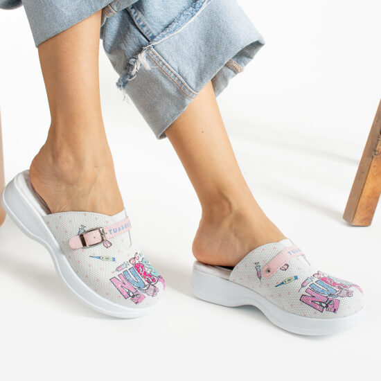 Медицинско сабо от естествена кожа с гел стелка / /