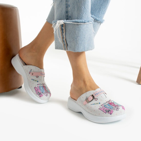 Медицинско сабо от естествена кожа с гел стелка / /