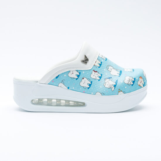 Анатомични работни чехли на платформа от еко кожа / /