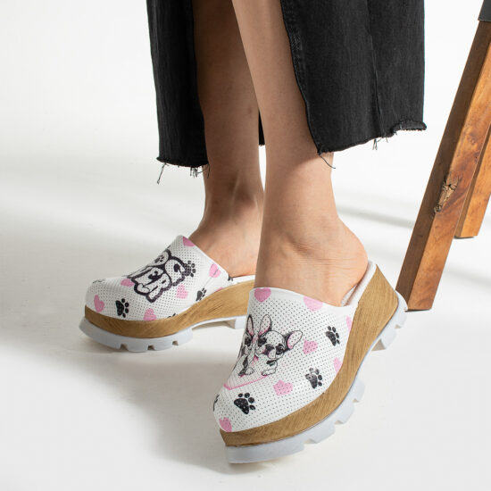 Дамско анатомично сабо от естествена кожа / /