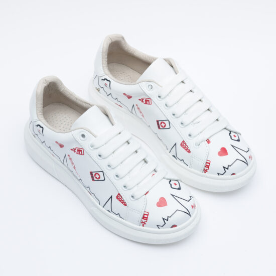 Alternative view of Анатомични работни маратонки от естествена кожа