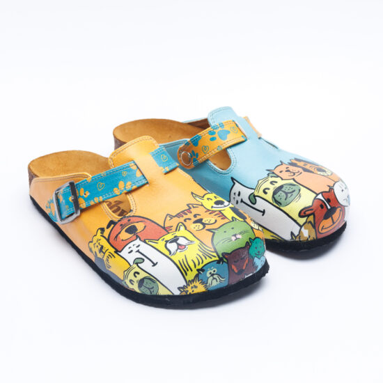 Ортопедични чехли със стелка от естествен велур / /